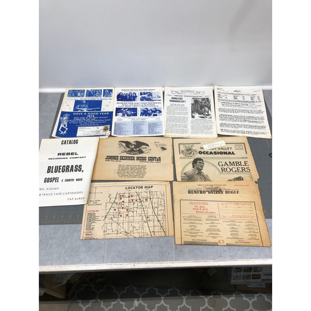 Vintage Bluegrass Music Memorabilia Magazine News Paper